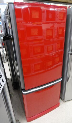 MITSUBISHI/三菱 2ドア冷蔵庫 298L MR-D30X-R 2015年製 レッド【ユーズドユーズ名古屋天白店】 J304