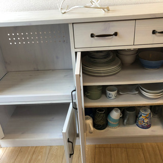 至急！　食器棚　キッチン収納　H83×W118×D40の画像