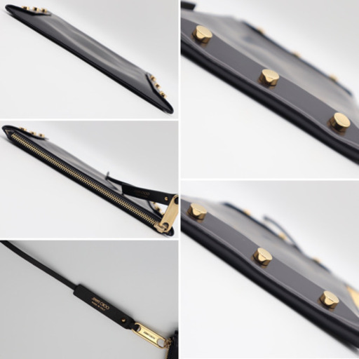 《JIMMY CHOO/LINDY ミニクラッチバッグ》Sランク 未使用品 美品