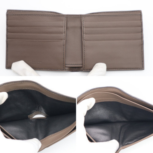 《BOTTEGA VENETA/オーストリッチ 二つ折り財布》Sランク 未使用品