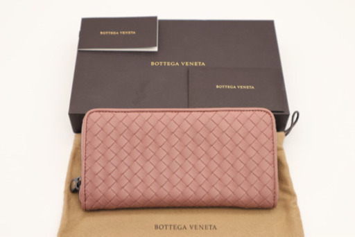 《BOTTEGA VENETA/イントレチャートラウンドファスナー》Aランク 美