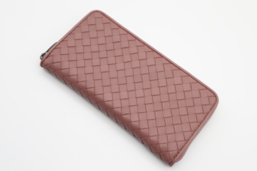 《BOTTEGA VENETA/イントレチャートラウンドファスナー》Aランク 美