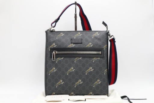《GUCCI/GGスプリーム タイガー メッセンジャー》Sランク 未使用品 極美