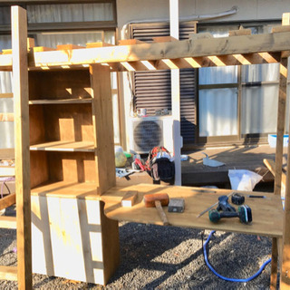 子供用 デスク 本棚 ベッド  2セット