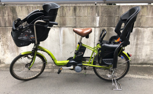 電動アシスト自転車　Panasonic ギュットミニDX  13.2Ah  3人乗り本体、新品バッテリーつき