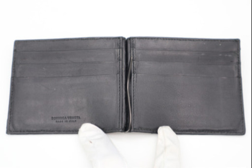 《BOTTEGA VENETA 二つ折り財布 マネークリップ》ABランク 送料込