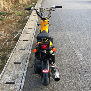 【希少】ホンダ バイト 軽整備済み 社外重低音マフラー付き 純正色 セル1 普通に乗れます！カスタム車ズーマー AF59 現状売買乗り出し価格の画像