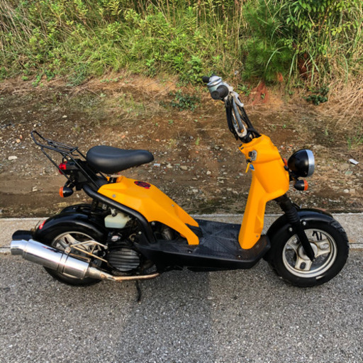 【希少】ホンダ バイト 軽整備済み 社外重低音マフラー付き 純正色 セル1 普通に乗れます！カスタム車ズーマー AF59 現状売買乗り出し価格 希少】ホンダ バイト 軽整備済み 社外重低音マフラー付き 純正色 セル1