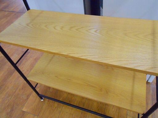 3段ラック 幅82×奥行32×高さ120cm アイアンフレーム 木目調 多目的 飾り棚 収納棚 ３段 三段 おしゃれ 家具 札幌 厚別