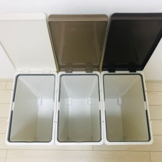 【3個セット】 ゴミ箱 スリム 分別 20リットル キッチン ごみ 分類の画像