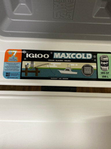 9038 展示品 IGLOO MAXCOLD 165QT 状態良好品