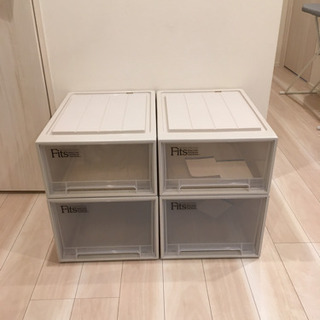 ほぼ未使用 Fits フィッツ 収納ケース クローゼットタイプ ...