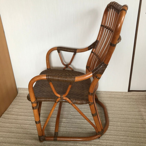 マダムロタン　ハイバックチェア　ラタン チェア　椅子　藤　定価37,800円
