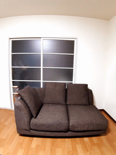 ニトリ カウチソファ 大きめ ダークブラウン