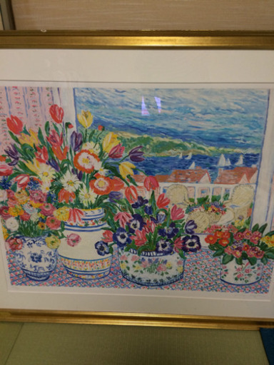 リトグラフ  サインあり  作者不明     大きさあります。