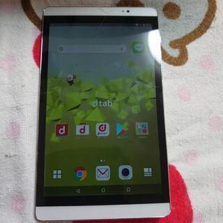 タブレットdtab 画面割れあり 
