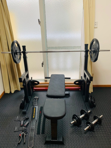 ホームジム、ホームトレーニング、バーベル、筋トレ　セット