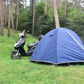 初めてのソロキャンプツーリング！　「原付2種（125cc）とキャンプ道具セット」でアウトドアデビューをしてみませんか？　仕事のストレスを大自然の中でリラックスしてリフレッシュしよう！ − 東京都
