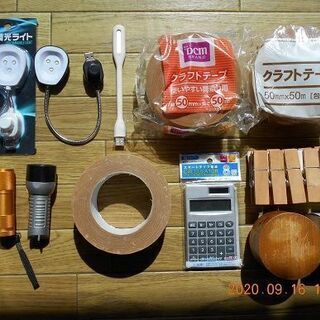 調光型usbライト・LED懐中電灯(単4×3本)・木製オルゴール...
