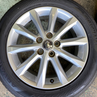 215/55R17 クラウン純正アルミホイール 夏タイヤ 4本セット ラジアルタイヤ