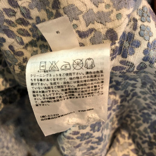 ユニクロ花柄シャツワンピース　Lサイズの画像