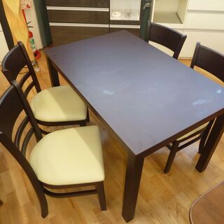 関家具☆ダイニングテーブルセット☆ダイニングテーブル＋椅子4脚☆中古☆春日井近隣配達、設置可能