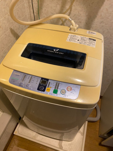 洗濯機　Haier製　中古　2020年9月26日引取限定