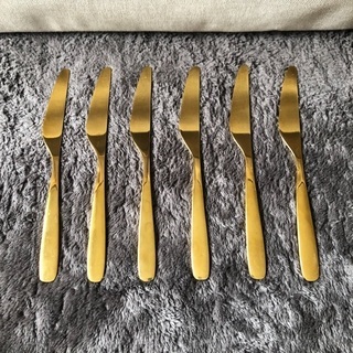【IKEA】ティッラグド カトラリー24点セット, ゴールドの画像
