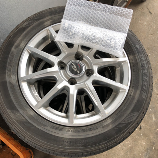 車 アルミホイール SCHNEDER サマータイヤ付き 175／65r14  14インチ ダンロップ