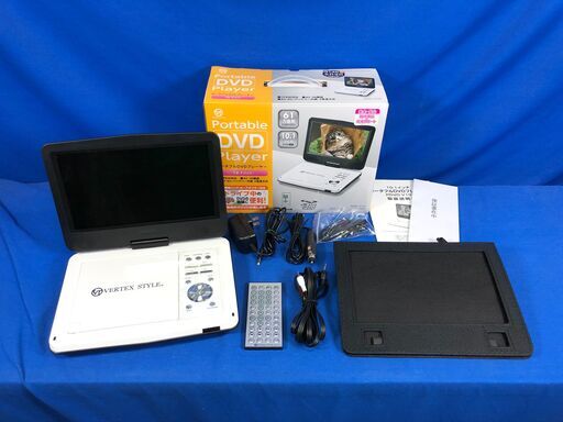 【管理KRK227】VERTEX STYLE PDVD-V103 10.1インチ ポータブルDVDプレーヤー