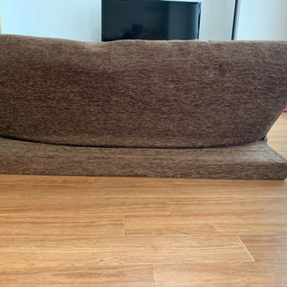 2人掛け　ローソファー　ブラウンの画像