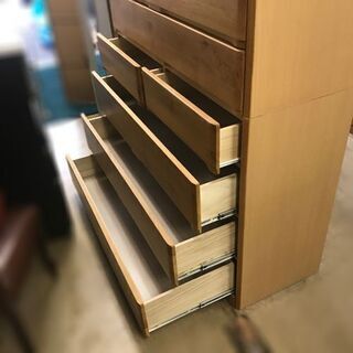 ニトリ ハイチェスト ベリル 120 LBR【自社配送は札幌市内限定