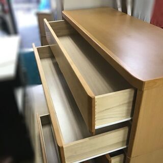 ニトリ ハイチェスト ベリル 120 LBR【自社配送は札幌市内限定