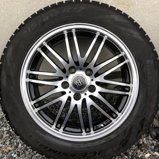 値下げ スタッドレタ付きアルミホイール4本 215/60R17