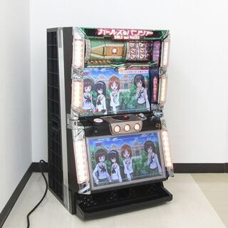 札幌発 パチスロ実機 オリンピア ガールズ&パンツァー C3 ガルパン 5号機 コイン不要機搭載 家庭用電源 無段階ボリューム調整有 中古品