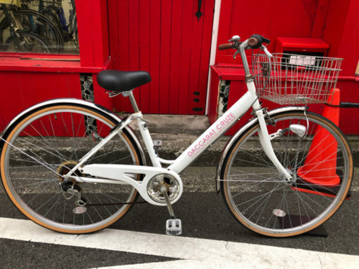 No. 135  【６段オートライト】 ★激安★変速ギア6段 LEDオートライト 27インチ 軽整備済み 防犯登録 中古自転車 ママチャリ