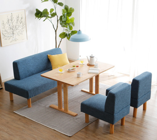 値下げ ロウヤのソファダイニングテーブルセット