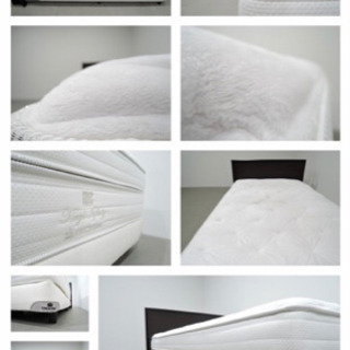 IDC大塚家具×キングスダウン（米国）｜キングスインフィニティ セミダブルベッド（ダブルクッション・ヘッドボード付き）の画像