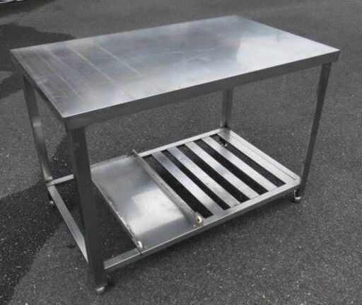 ☆USED☆業務用ステンレス/ガス台 作業台 【1000×600×700㎜】100×60×70cm