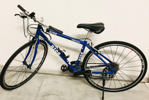 9/20値下げ☆大阪市内引き取り☆秋サイクリングに！ジオスミストラル43 ブルー　専用空気入れも