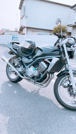 バリオス250 社外マフラー　番長管　プリティー管