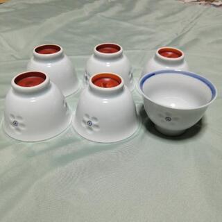 小さめの白い湯のみ6客セット 