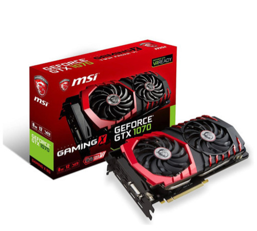 PCパーツ MSI GeForce GTX 1070 GAMING X 8G