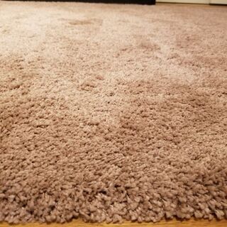 ラグ　カーペット (IKEA)　ピンクベージュ 133×195cmの画像