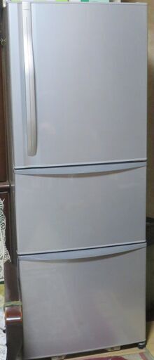 東芝冷蔵庫 339L 3ドア 2008年 GR-34ND(シルバー)
