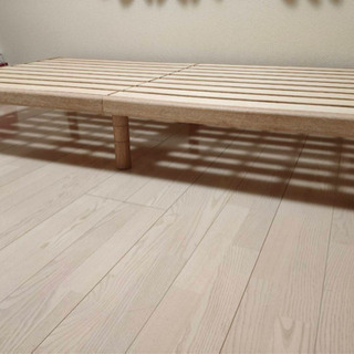 桐すのこベッド（マットレス付き）の画像