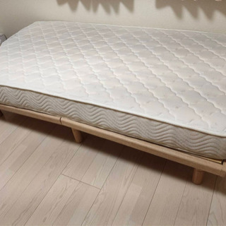 桐すのこベッド（マットレス付き）の画像