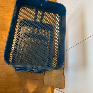 IKEA ロースコグ（キッチンワゴン） ネイビー　35x45x78 cmの画像