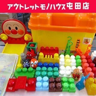 メガブロック アンパンマン ブロックバケツ プレイシートあり 札...