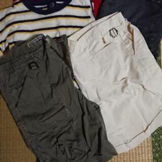 メンズ Lサイズ 夏服 ５枚 ショートパンツ シャツ フレンチ袖...
